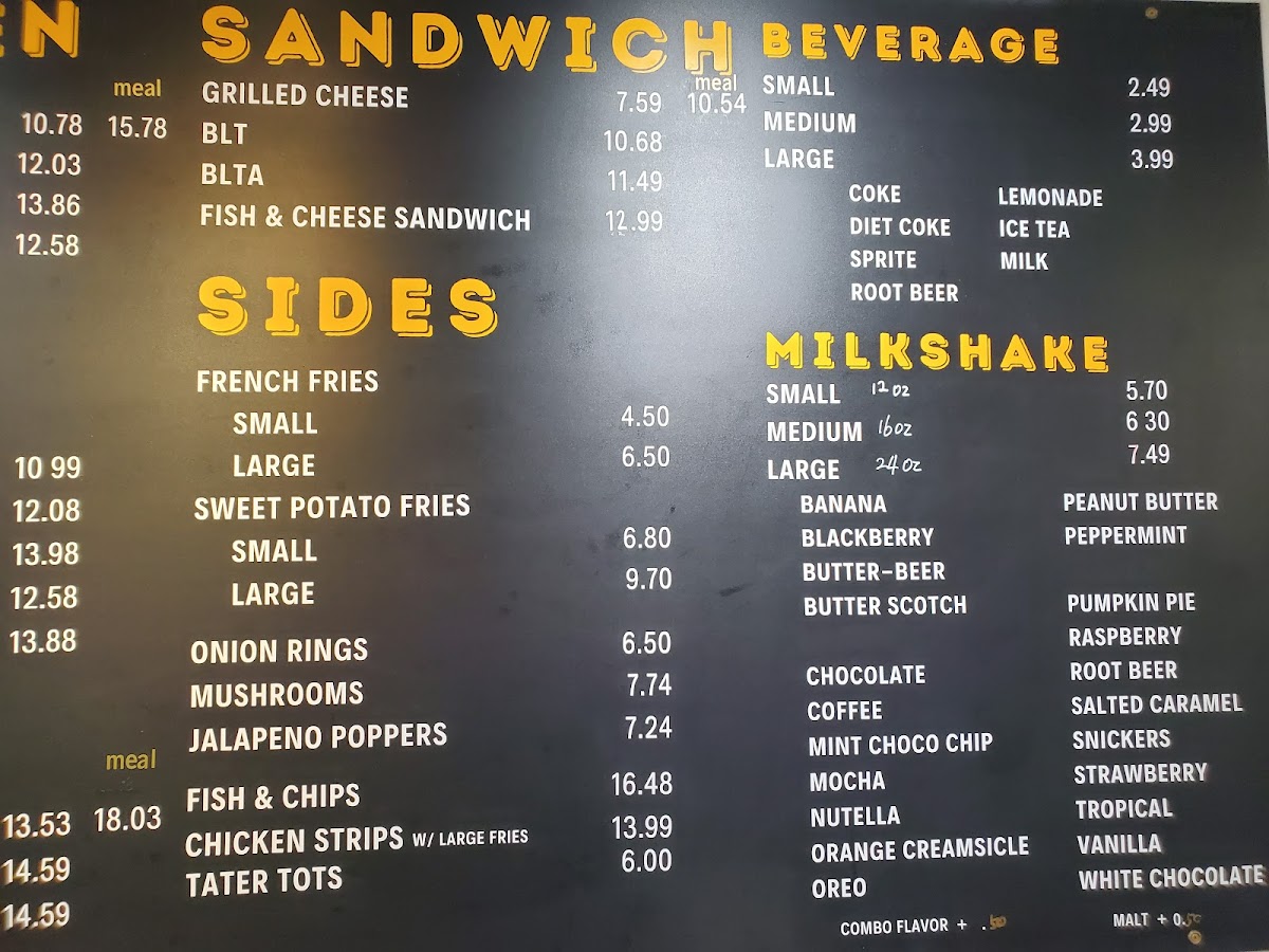 Scooter's Burgers Menu - Image 3